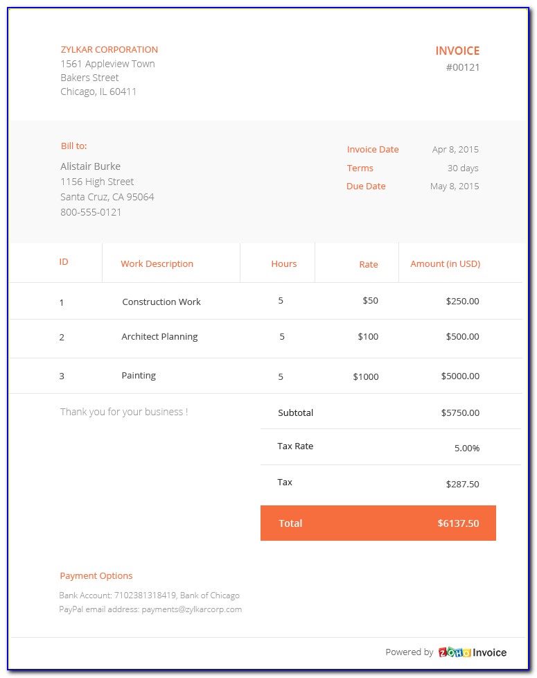 Free Receipt Template Word Document