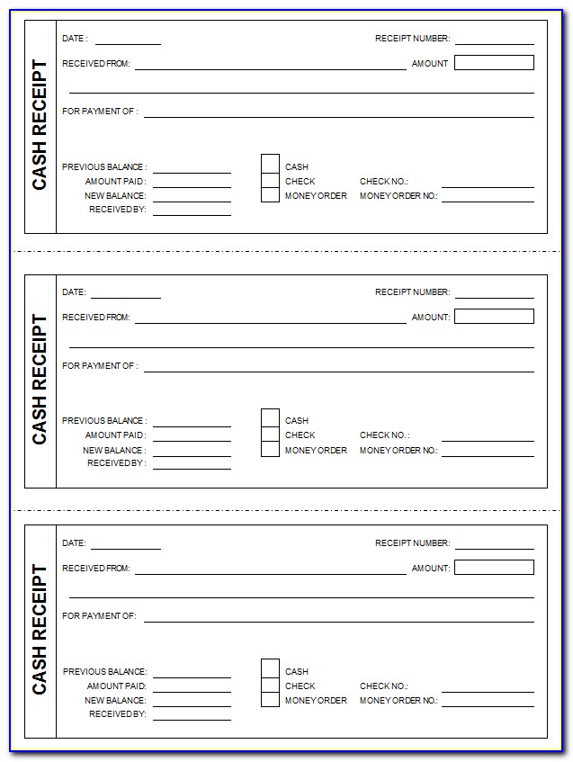 Free Receipt Templates For Word