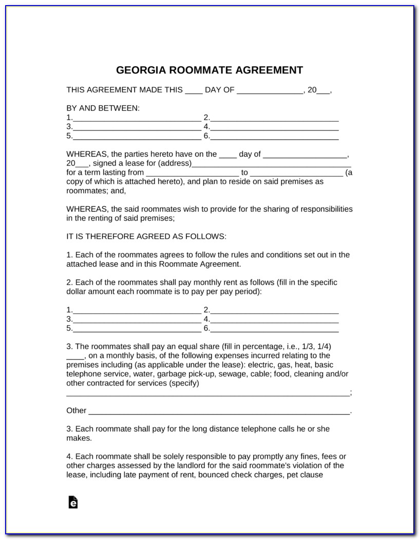 Free Rental Agreement Form Ga