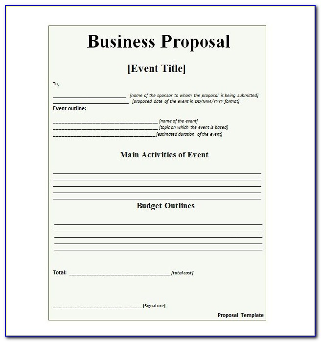 Free Website Proposal Template Download