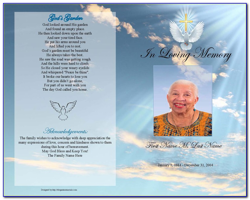 Memorial Service Powerpoint Templates Free Download