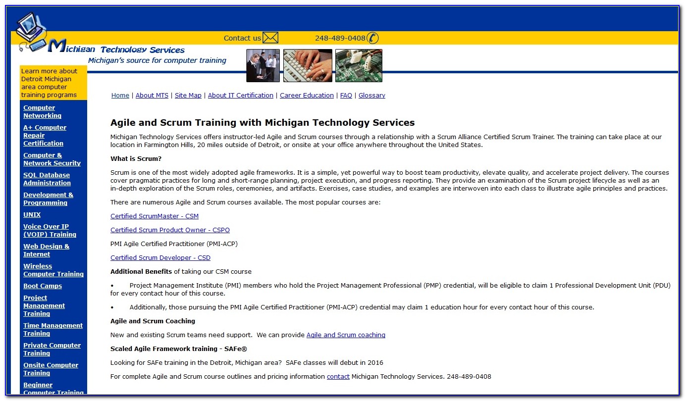 Scrum Master Training Michigan