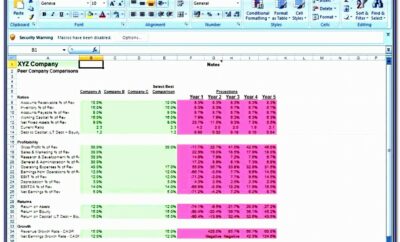 3 Year Financial Projection Template Xls