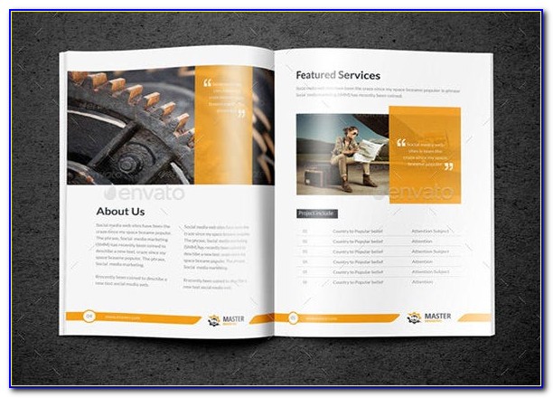 A4 Bifold Brochure Template Psd Free Download