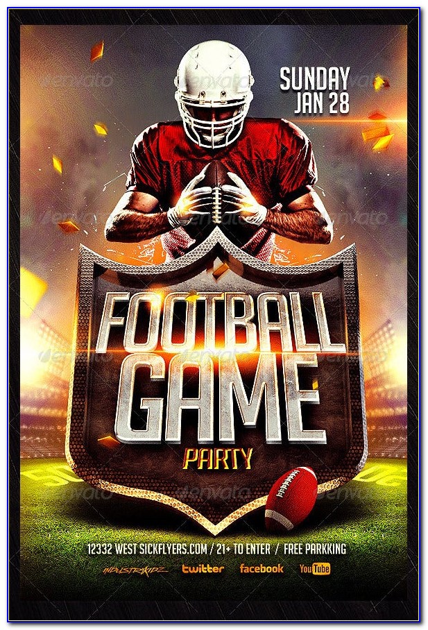 American Football Flyer Template Free