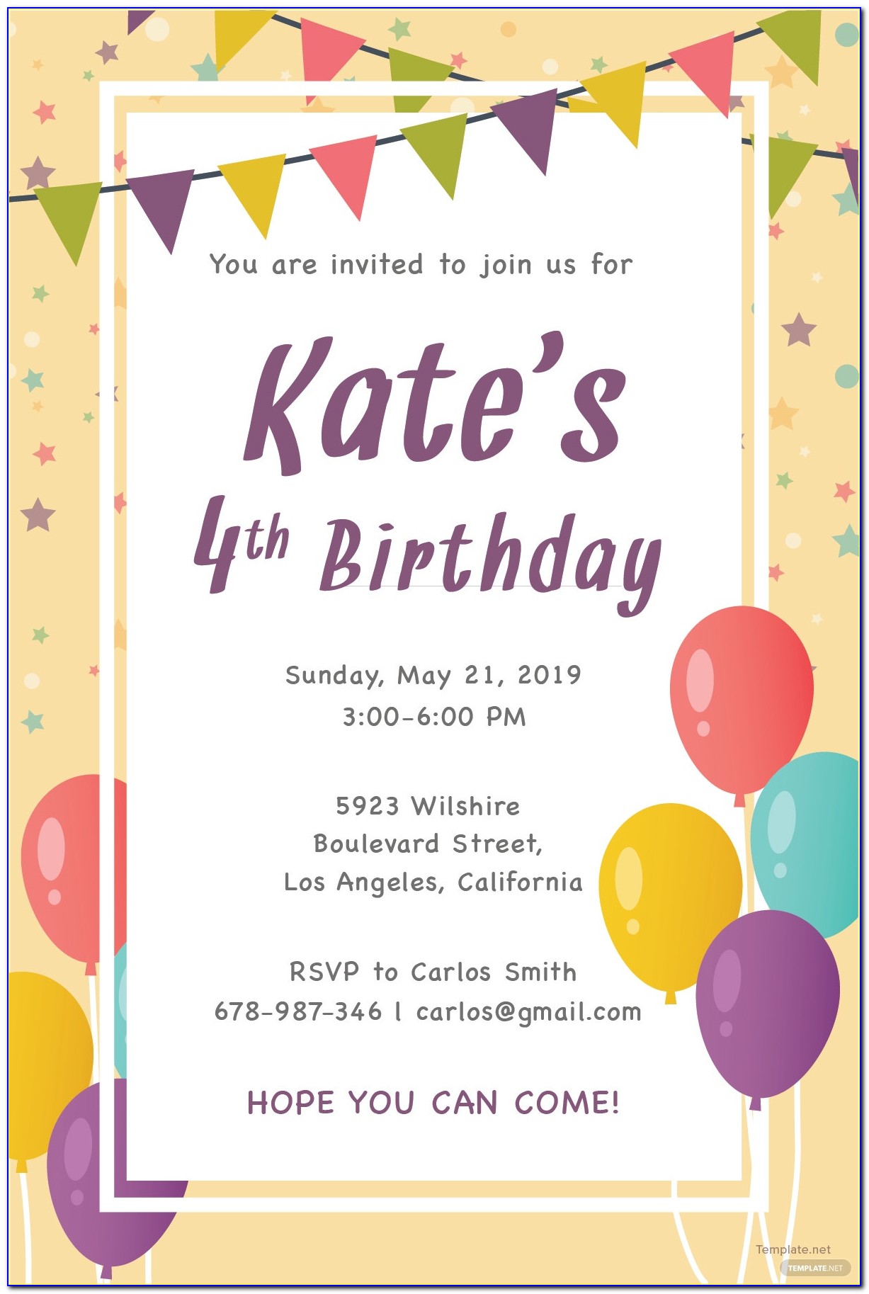 Baby First Birthday Invitation Templates Free