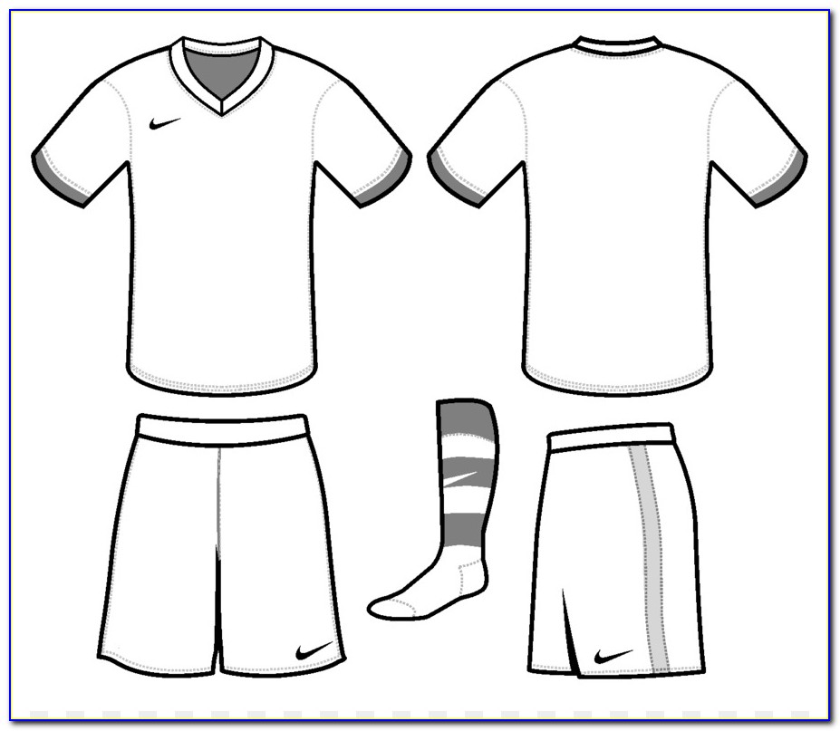 Blank Football Kit Design Template