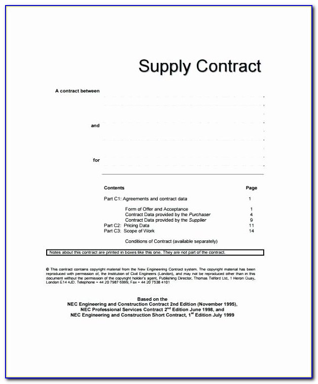 Cost Plus Fixed Fee Construction Contract Template