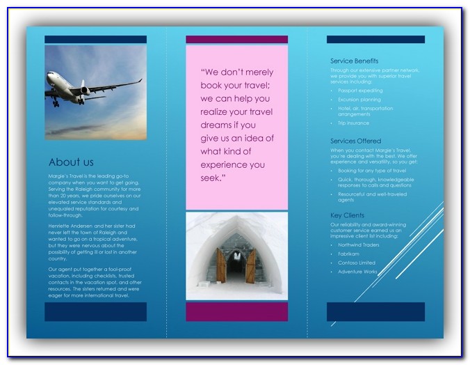 Download Free Template Tri Fold Brochure