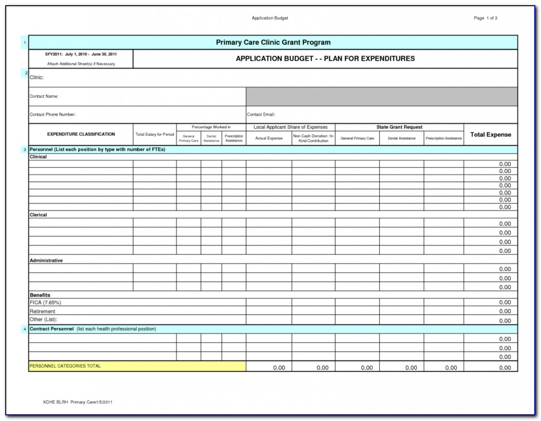Excel Budget Expense Tracking Template