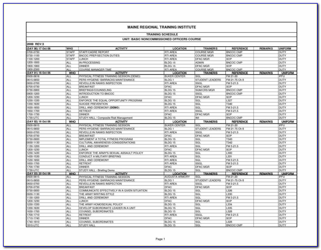 Excel Employee Schedule Template Download