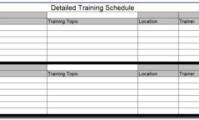 Excel Employee Work Schedule Template
