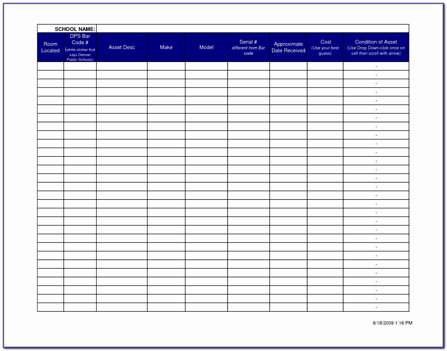 Excel Expense Sheet Template Download