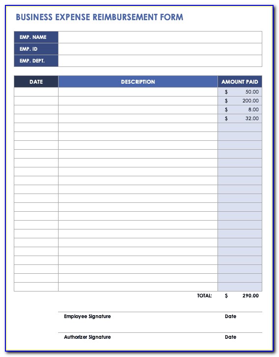 Excel Expense Template For Small Business
