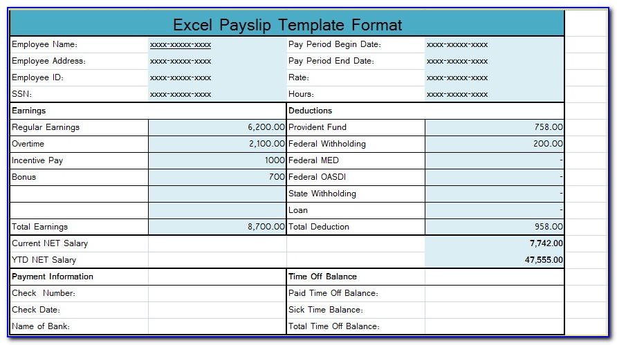Excel Payroll Template 2013