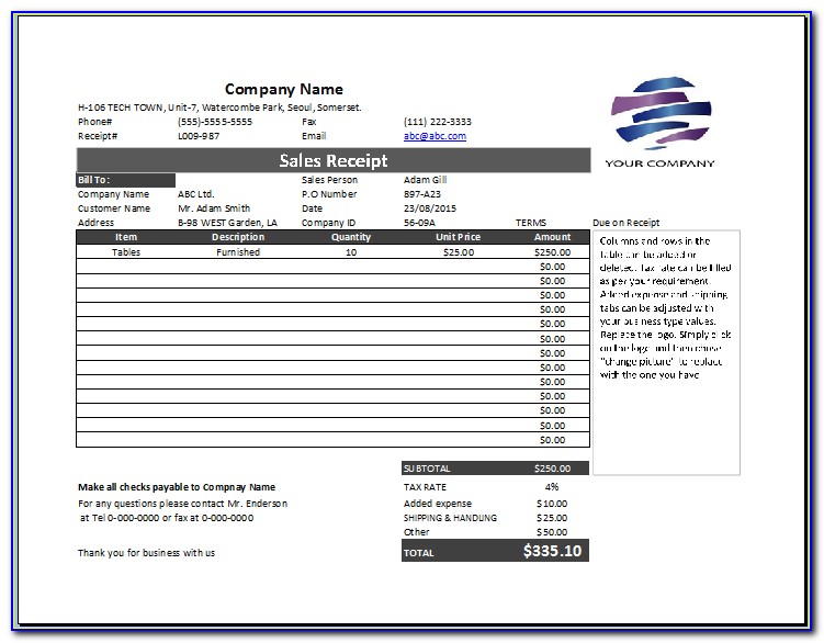 income and expense report template