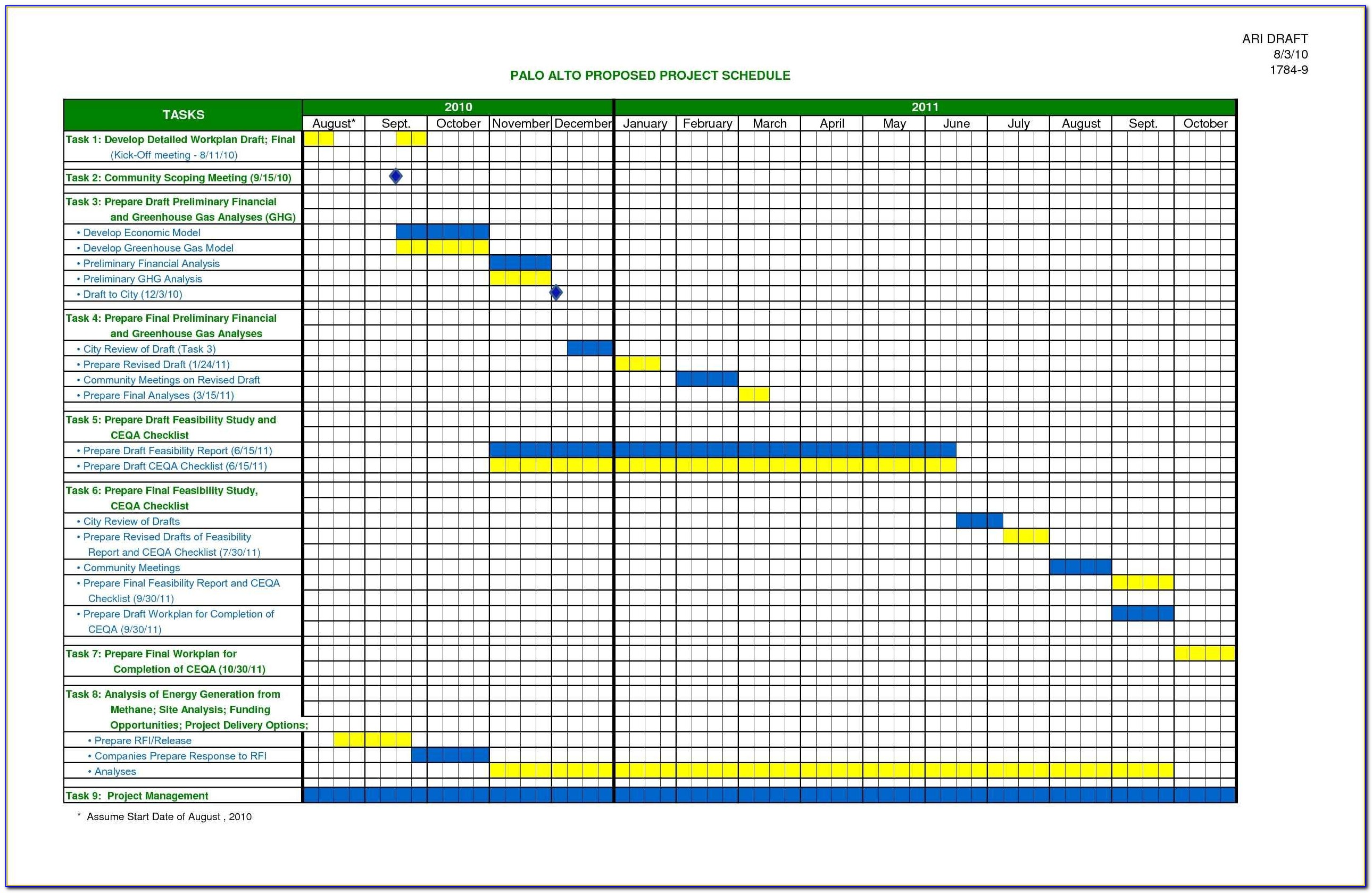 Excel Templates Monthly Schedule
