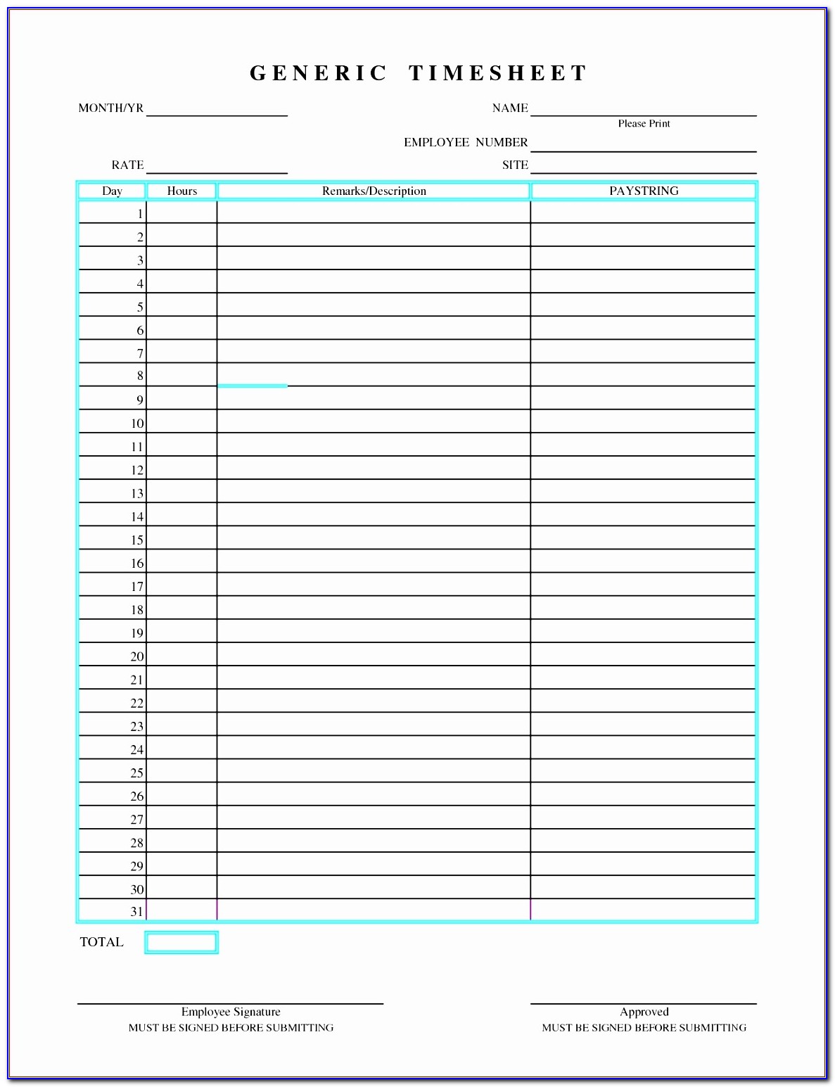 Excel Weekly Report Template Free