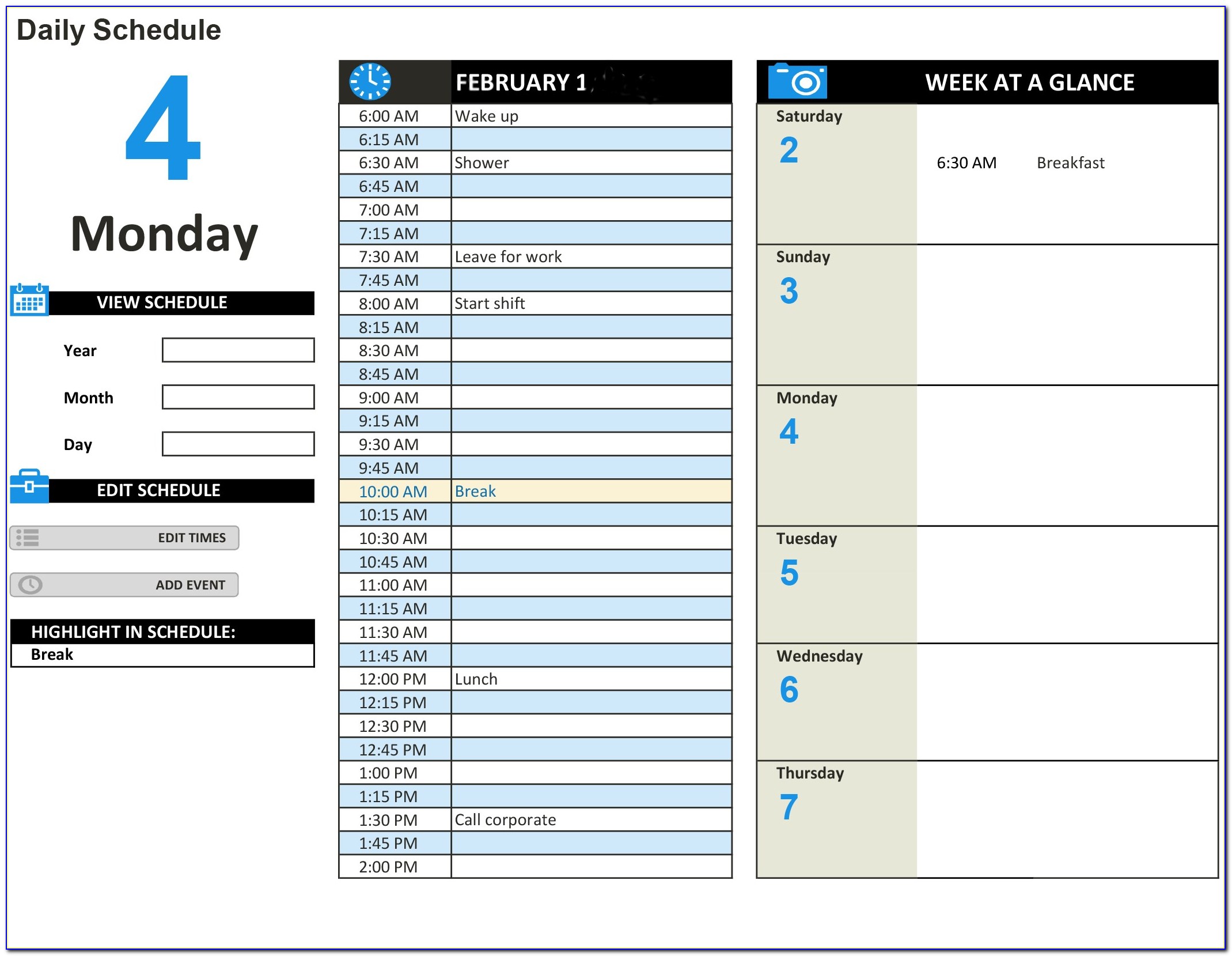 Excel Workflow Schedule Template Riset 5618