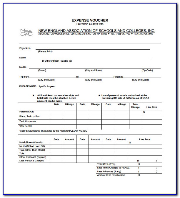 Expense Approval Form Template Excel