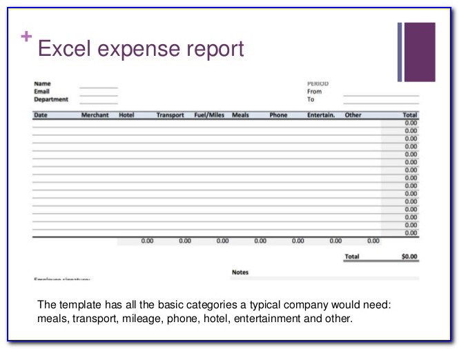 Expense Report Template Numbers Mac
