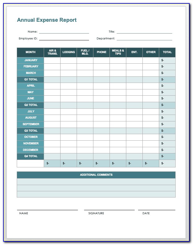 Expense Tracker Template Download