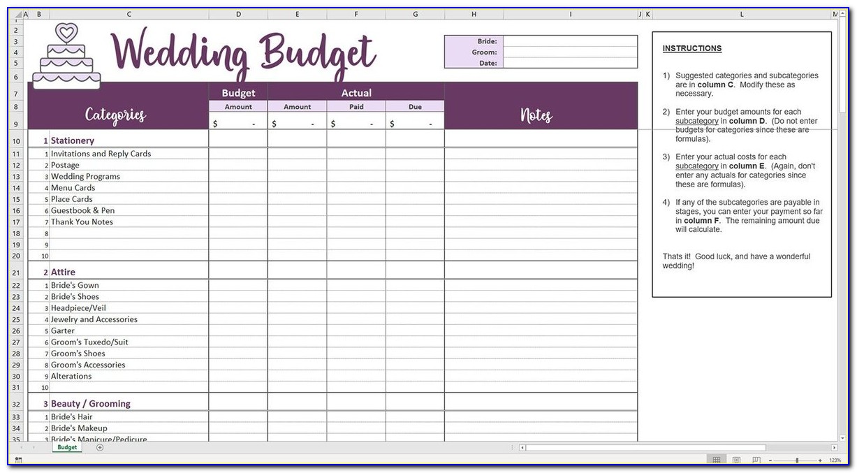 Expenses Spreadsheet Template Excel