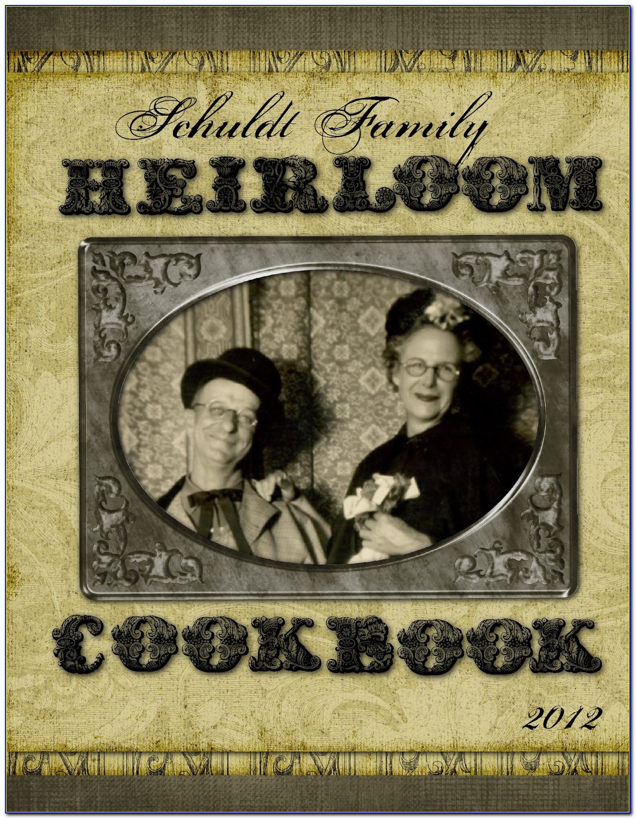 Family Cookbook Cover Template