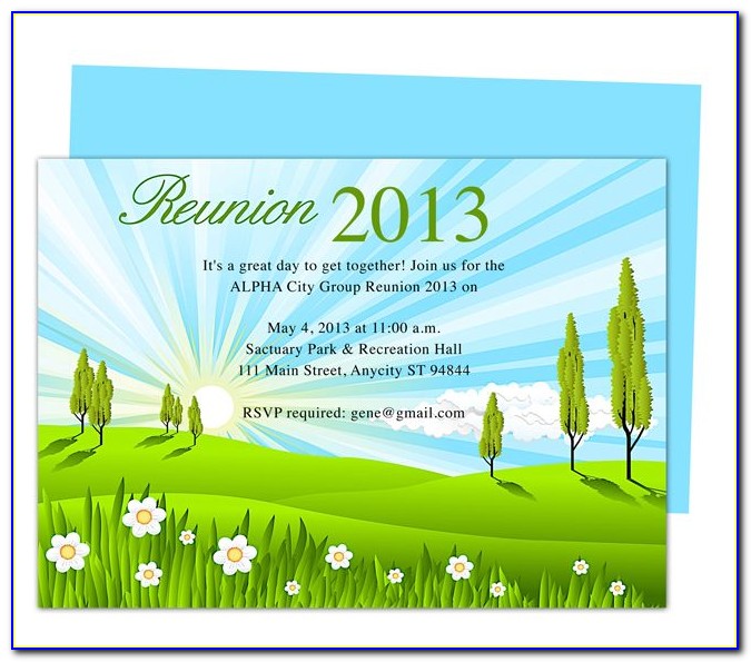 Family Reunion Flyer Template Publisher