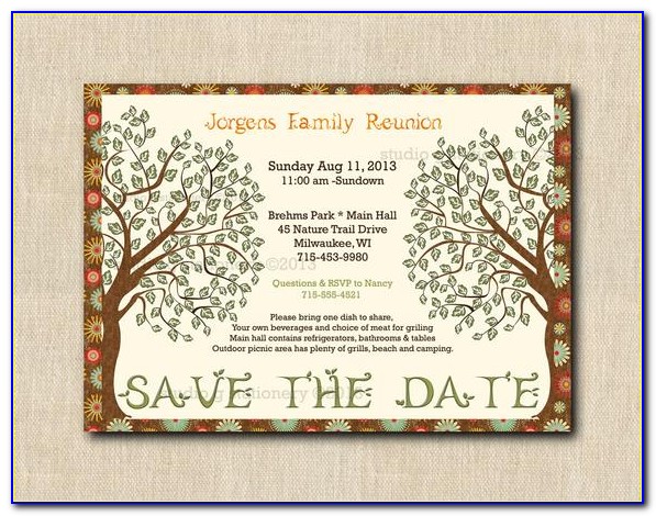 Family Reunion Invitation Designs