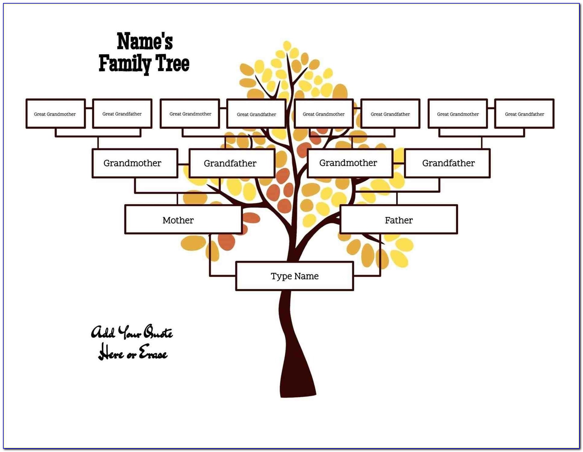 Family Tree Template Maker Free