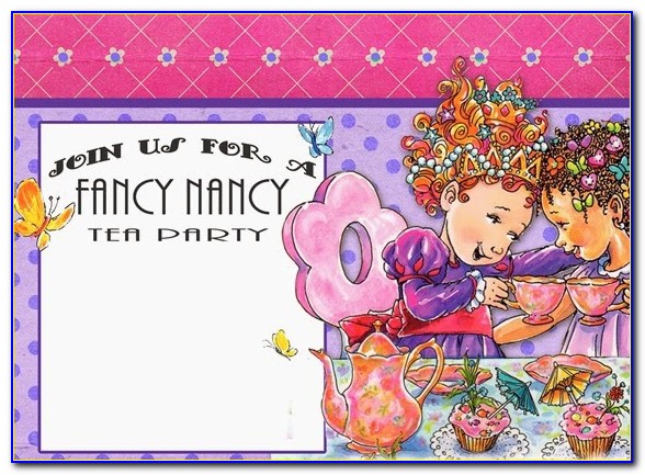 Fancy Nancy Invitation Template Free