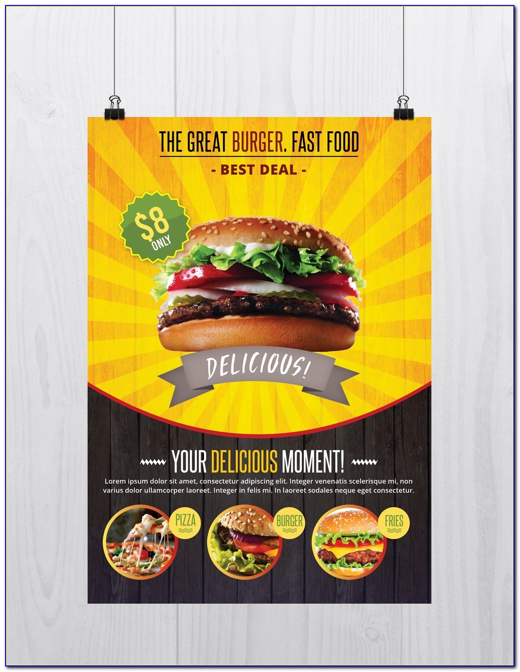 Fast Food Flyer Template Free Download