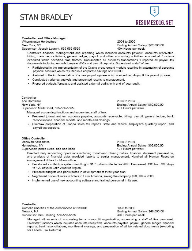 Federal Resume Template Word Doc