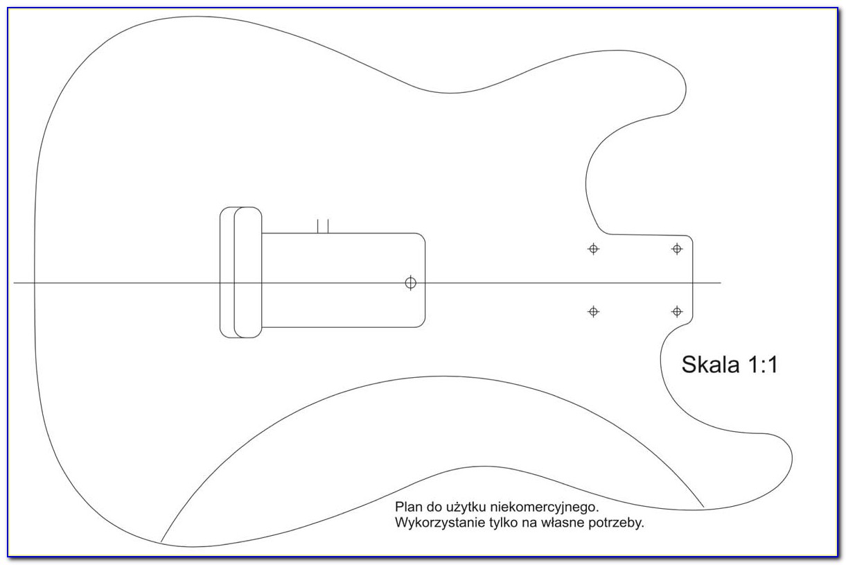 Fender Strat Routing Template