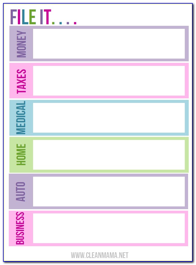 File Cabinet Labels Template Free