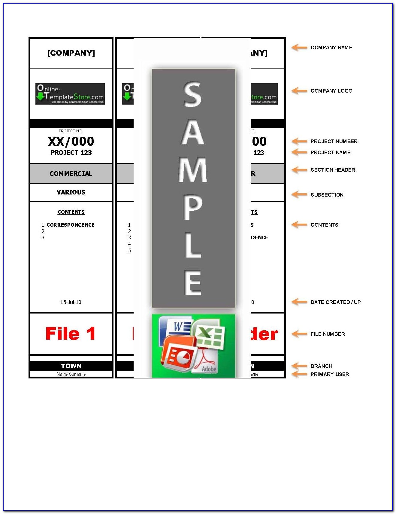 Box File Label Template Free Download Excel
