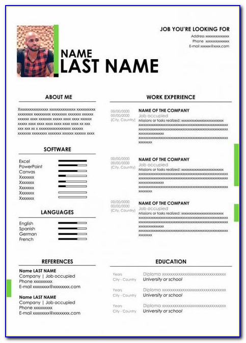 Fill In The Blank Resume Template
