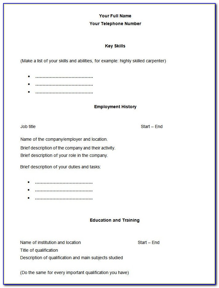 Fillable Blank Check Template