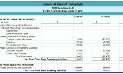 Financial Data Entry Excel Spreadsheet