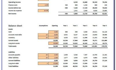Financial Forecast Example Excel