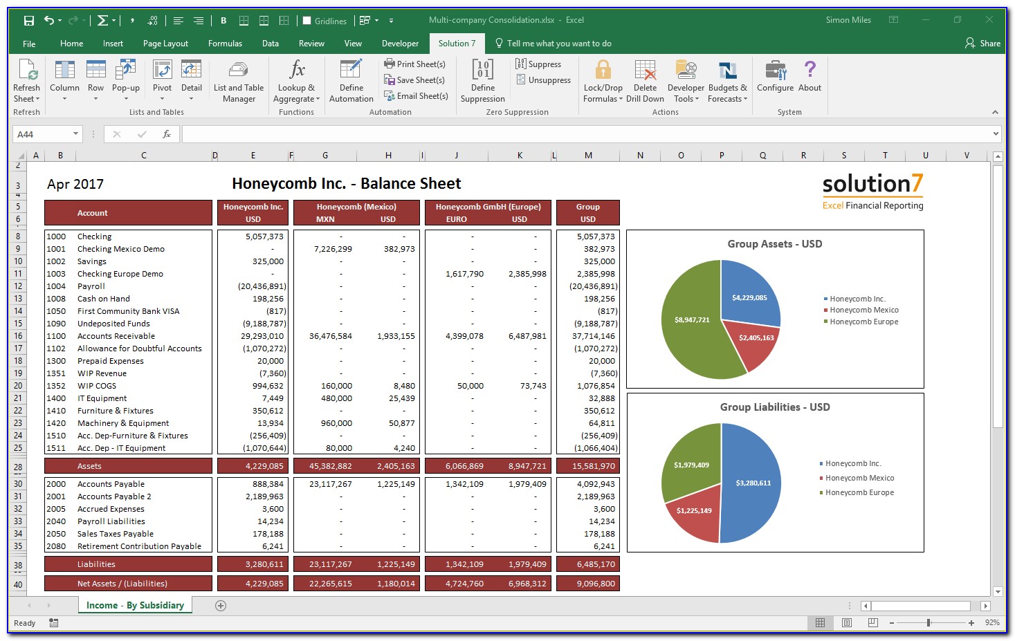 Financial Reporting Templates Excel