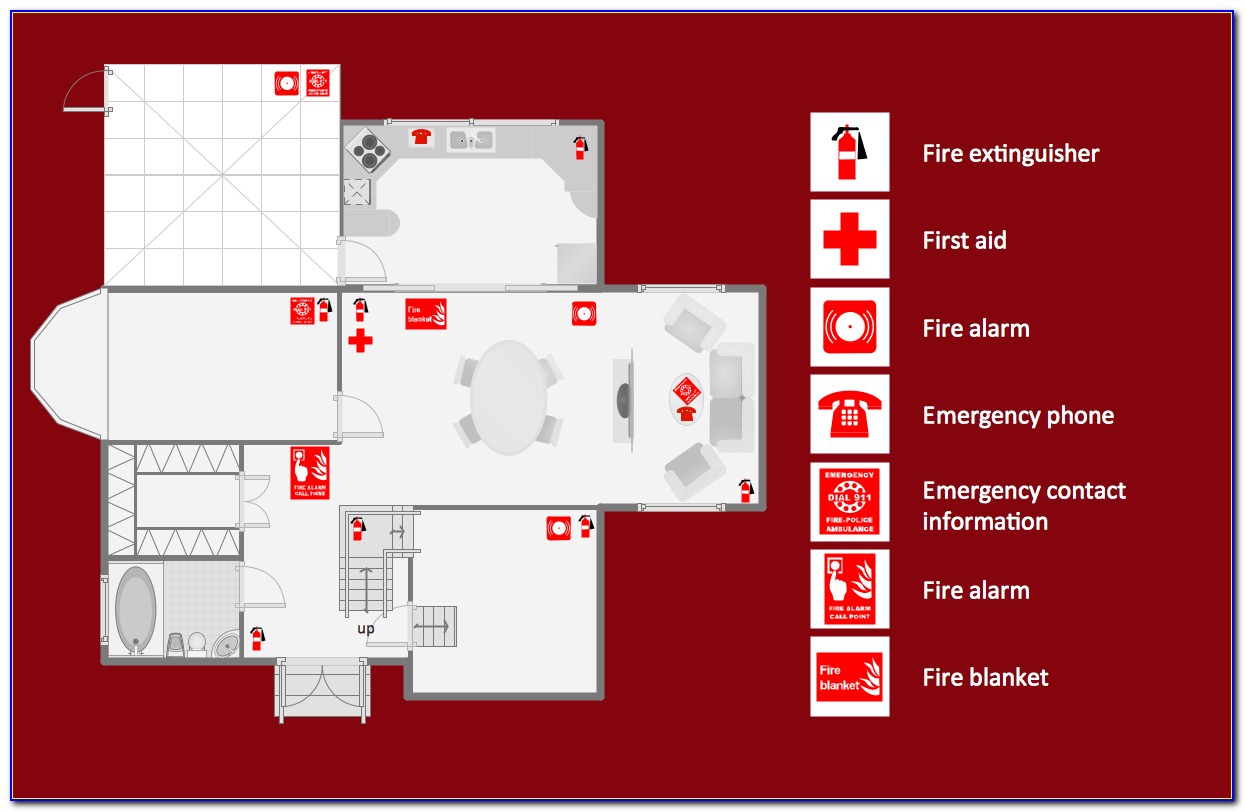 Fire Exit Floor Plan Template