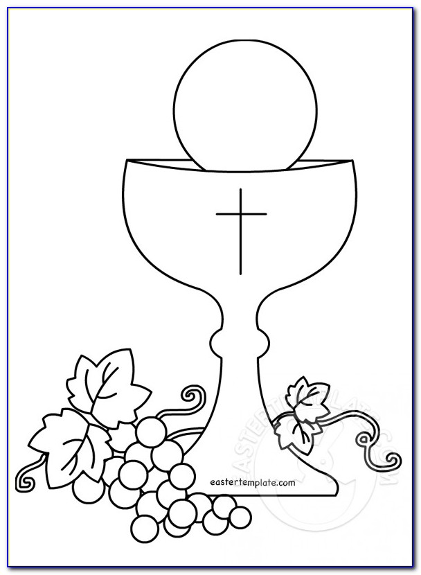 First Communion Banner Chalice Template