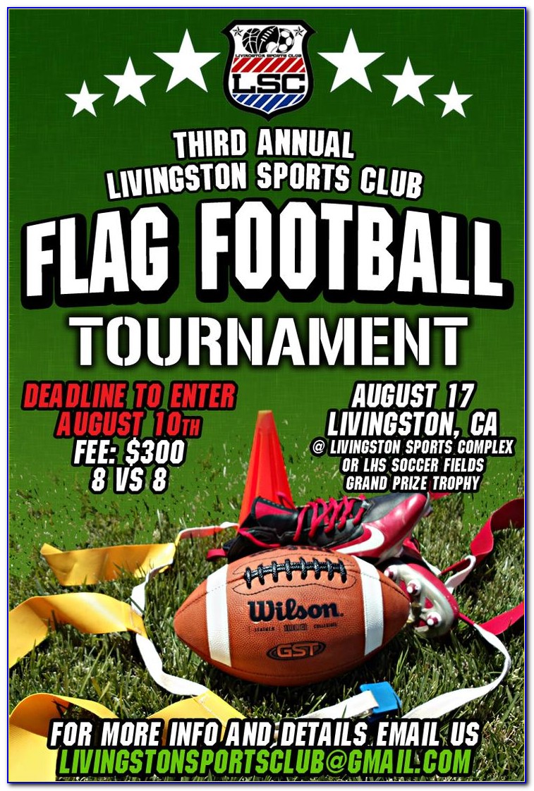 Flag Football Tournament Flyer Template
