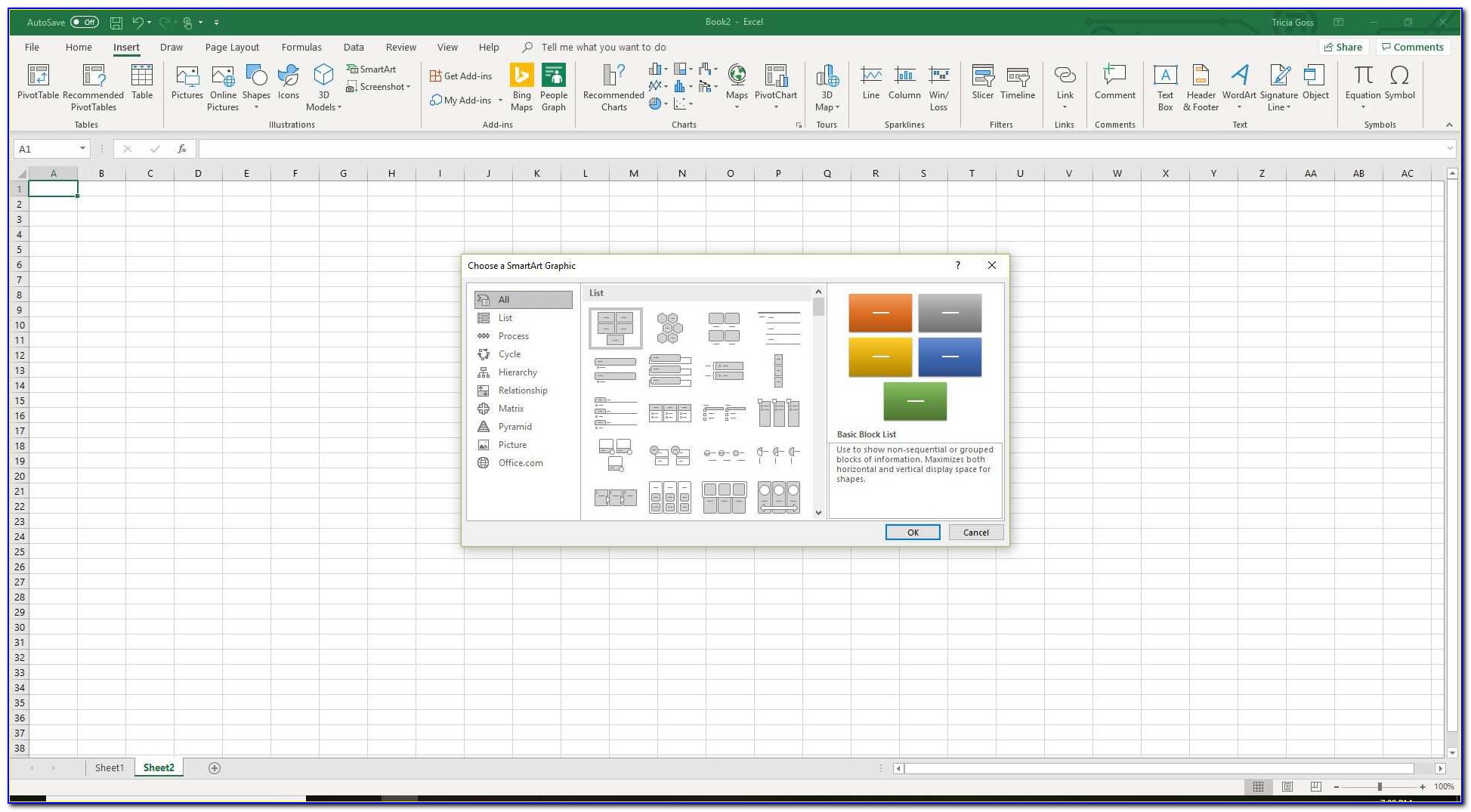 Flow Chart Template Excel 2016