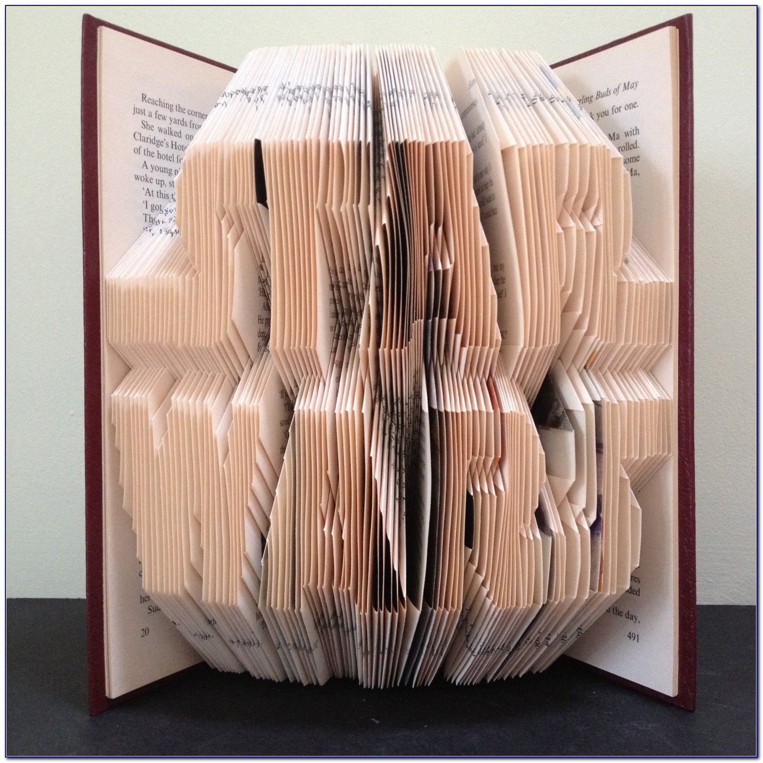 Folded Book Art Patterns For Sale