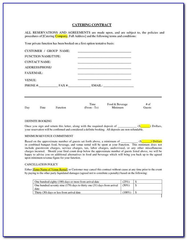 food-catering-contract-template
