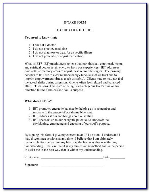 Food Disclaimer Form Food Waiver Template