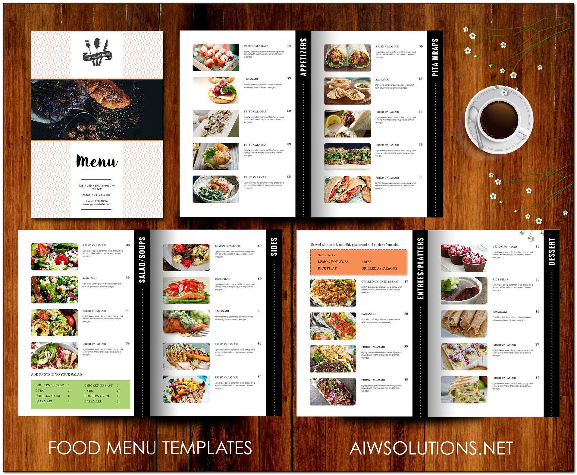 Food Menu Design Template Free Download